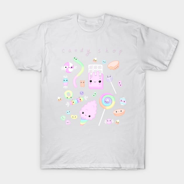 Candy Shop T-Shirt by Doodles By Dev